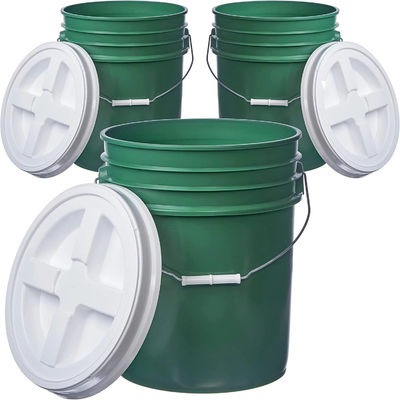 Container de balde de plástico de 5 litros com tampa de selo Gamma