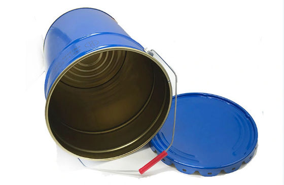 Balde de solvente de estanho com tampa de borda de flor UN classificado 5 galões