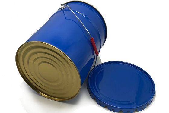 Balde de solvente de estanho com tampa de borda de flor UN classificado 5 galões