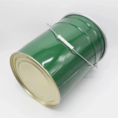 Balde de pintura de aço de 5 galões com tampa de anel de bloqueio de alavanca