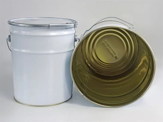 Resistência à corrosão de baldes de metal de 5 galões