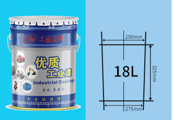 18L de lata de metal balde de tinta para tintas industriais