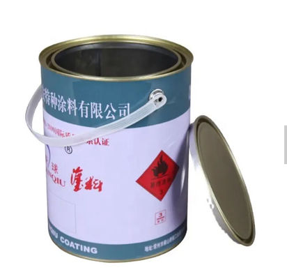 Latas de lata de 5 litros com tampa de plástico para armazenamento de tintas