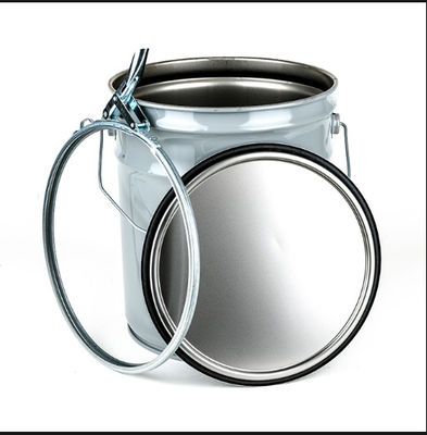19L 5 Gallon Metal Grease Bucket Com Approvado pela ONU Lever Lock Ring Lid