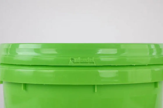 Containers de baldes de plástico de 5 galões com tampas de tira de lágrimas para armazenamento de líquidos sólidos