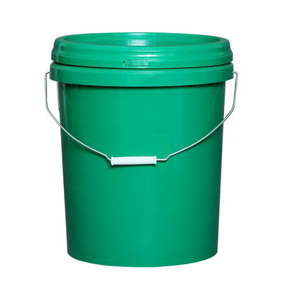 Containers de baldes de plástico de 5 galões com tampas de tira de lágrimas para armazenamento de líquidos sólidos