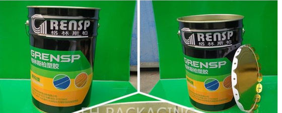 Balde de solvente de aço de 18 litros com tampa de embalagem