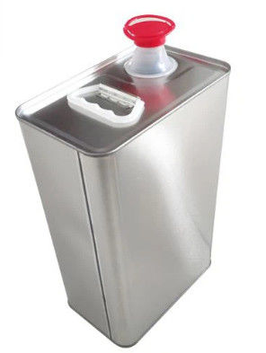 2 L de lata de óleo de oliva virgem rectangular com alça de metal