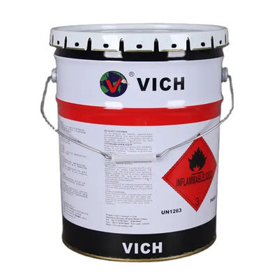 5 L de revestimento em pó de tinta de metal balde de pintura de manilha preta cor branca