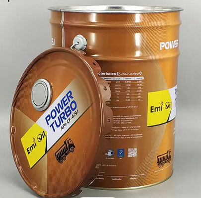 Balde de balde de metal de lata de lata de 20L com tampa removível de flower lug
