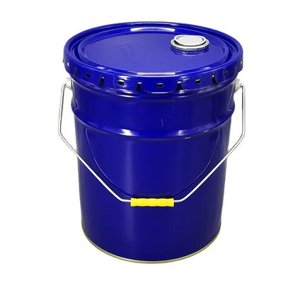 Balde de balde de metal de lata de lata de 20L com tampa removível de flower lug