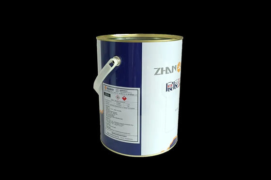 1 galão de tinta de óleo redonda, latas de estanho de ferro com alça de plástico