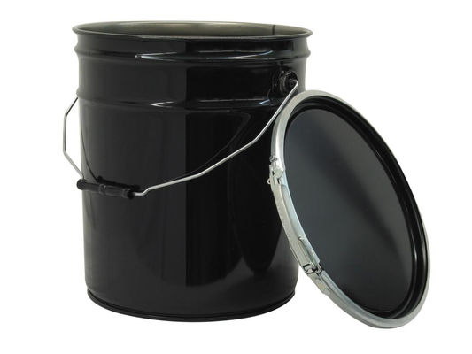 Balde de tinta galvanizado de 20 litros com impressão ideal para aplicações industriais