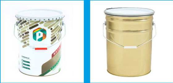 Antirrust Round Excavator Paint Bucket Metal Propósito Geral Design personalizável