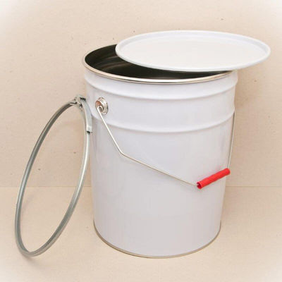 Balde de aço com cabeça aberta revestida de ouro Container perfeito para transporte de líquidos