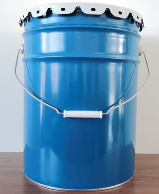 Balde de graxa de borracha redonda com revestimento de 0,32 a 0,42 mm resistente à corrosão