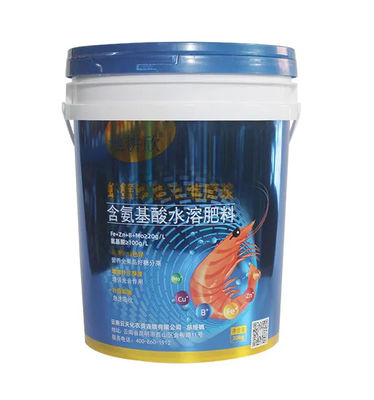 Container de balde de fertilizantes de plástico impresso de 20 kg