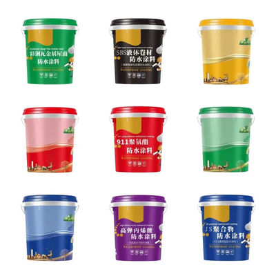 Container de balde de fertilizantes de plástico impresso de 20 kg