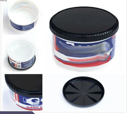 Baldes e baldes de estanho de polipropileno branco personalizados com revestimento fenólico de ouro
